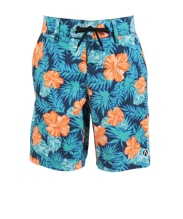 エアボーン（ARBN）水着 海水パンツ フラワー サーフ ショートパンツ 水陸両用 AB24SSM-APP0801NVY
