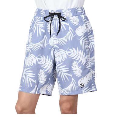 エアボーン（ARBN）水着 海水パンツ ボタニカル サーフ ショートパンツ 水陸両用 AB24SSM-APP0914IBLU