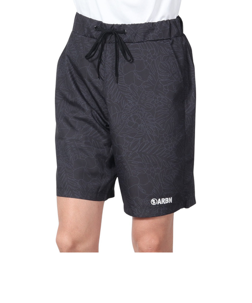 エアボーン（ARBN）水着 海水パンツ アウトライン サーフ ショートパンツ 水陸両用 AB24SSM-APP0915BLK