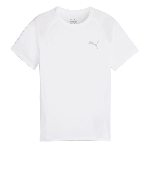 プーマ（PUMA）キッズ ボーイズ エヴォストライプ 半袖 Tシャツ 681331 02 WHT