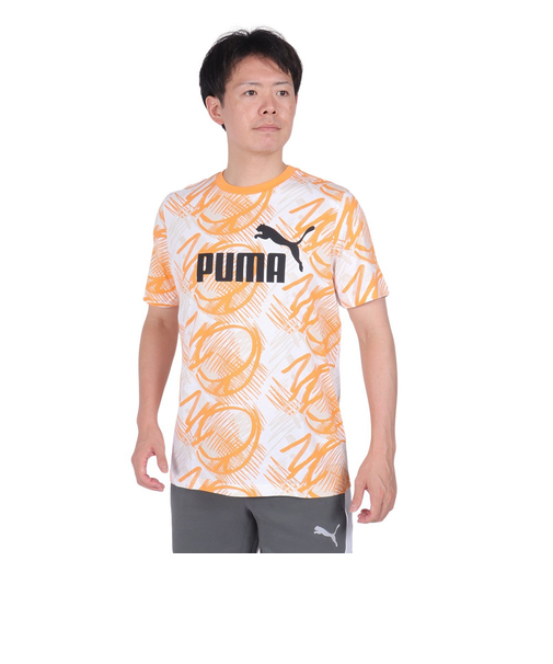 プーマ（PUMA）パワー AOP 半袖 Tシャツ 681270 46 ORG