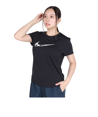 ナイキ（NIKE）ワン スウッシュ ドライフィット ショートスリーブ グラフィック ランニングトップス FV6374-010