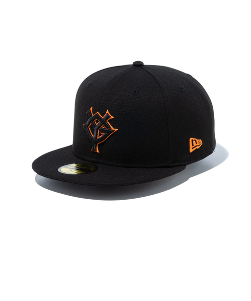 ニューエラ（NEW ERA）キャップ 59FIFTY 読売ジャイアンツ ブラック×ブラック オレンジ 60575678