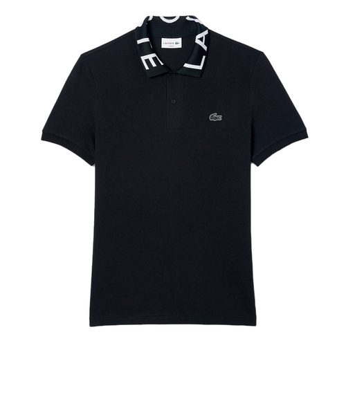 ラコステ（LACOSTE）ジャカードリブニットカラーポロシャツ