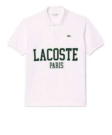 ラコステ（LACOSTE）オーバーサイズネームプリントポロシャツ PH7419-99 001