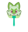 ポケモン（pokemon）キャラクターダイカットボールうちわ ポケットモンスター ニャオハ NT 1036