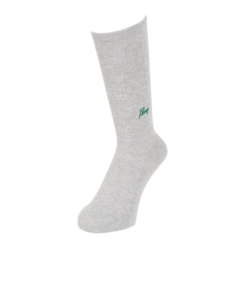 エクストララージ（XLARGE）スモール ロゴ EMB ソックス 101242054011-ASH