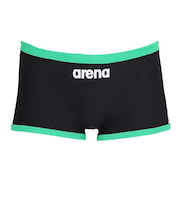 アリーナ（ARENA）競泳水着 メンズ 水泳 タフスーツ トレーニングスパッツ ショートレッグ SAR-4107 BKMX 黒