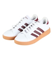 アディダス（adidas）スニーカー グランドコートベース2.0U ホワイト ID1181 カジュアル スポーツシューズ クラシカル 部活 通学 運動