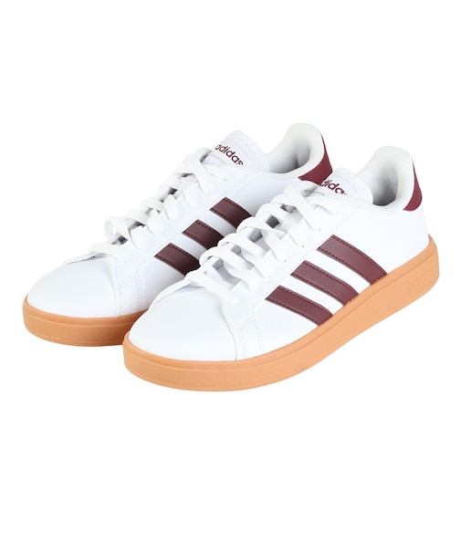 アディダス（adidas）スニーカー グランドコートベース2.0U ホワイト ID1181 カジュアル スポーツシューズ クラシカル 部活 通学 運動