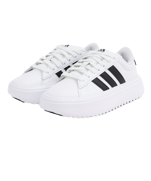 国内即発【adidas】グランドコート プラットフォーム W 厚底 ADIDAS】 アディダス GRAND COURT PLATFORM W グランドコート