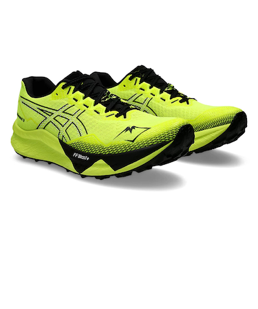 アシックス（ASICS）ランニングシューズ フジスピード3 イエローブラック 1011B888.751 スニーカー トレイルラン 軽量 安定性 マラソン