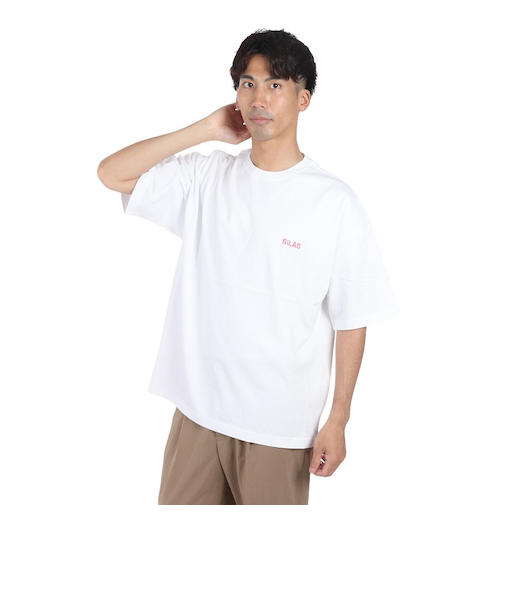 サイラス(SILAS)CIRCLE ロゴ ワイド ショートスリーブ Tシャツ 110242011015-PINK