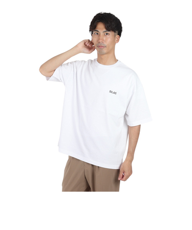 サイラス(SILAS)CIRCLE ロゴ ワイド ショートスリーブ Tシャツ 110242011015-WHITE