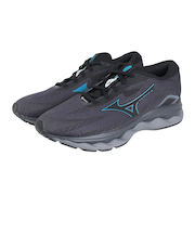 ミズノ（MIZUNO）ランニングシューズ ウエーブセレンGTX ブラック ブルー J1GC246001 スニーカー ジョギングシューズ 防水性 クッション性 …