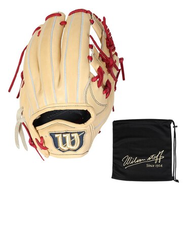 ウイルソン（Wilson）硬式用グラブ 内野手用 野球グローブ 一般 Wilson Staff DUAL 1723 ブロンド ウィルソン WBW102314