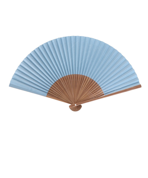 色雲龍扇子 唐木中彫 青 NT5751