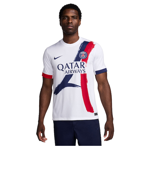 ナイキ(NIKE)サッカー パリ・サンジェルマン 2024/25 スタジアム アウェイ レプリカジャージ FN8781-101… ナイキ（NIKE）サッカー パリ・サンジェルマン 2024/25 スタジアム
