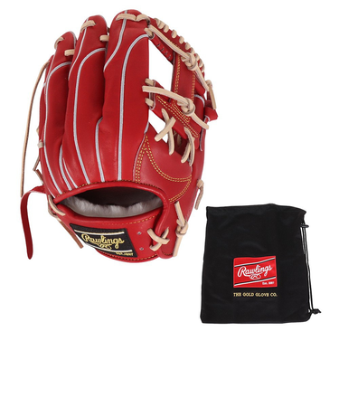 ローリングス（Rawlings）硬式用グラブ 内野手用 野球グローブ 一般 プロプリウィザード ワイン GH4PW2N52MG-WIN