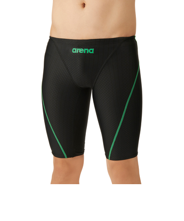 アリーナ（ARENA）競泳水着 メンズ 水泳 レーシングスパッツ ハーフレッグ WA承認 AS4FRC52M BKGR