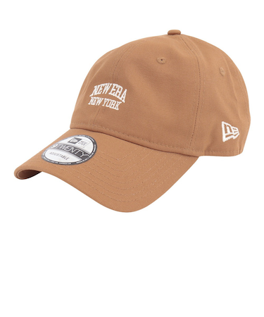 ニューエラ（NEW ERA）920 ダックキャンバス カレッジロゴ ライトブロンズ キャップ 14109853