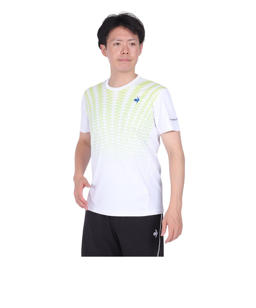 ルコックスポルティフ（lecoqsportif）テニスウェア グラフィックゲームシャツ LN4FHT11M WH00