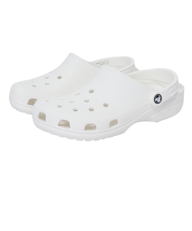クロックス（crocs）サンダル クラシック クロッグ ホワイト 10001-100 シャワサン レジャー プール ビーチ 室内 軽量 防臭