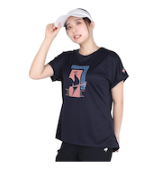 ルコックスポルティフ（lecoqsportif）テニスウェア レディース プラクティス 半袖Tシャツ LN4FHT51L NV00