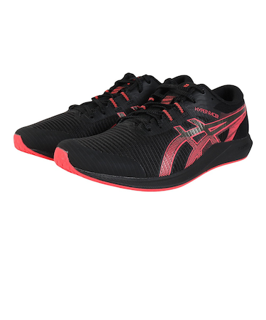 アシックス（ASICS）ランニングシューズ ハイパーレーサー ブラック レッド 1093A233.001 スニーカー マラソン