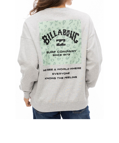 ビラボン（BILLABONG）ロゴ クルー スウェット 長袖シャツ BE014003 GRH