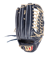 ウイルソン（Wilson）軟式用グラブ 外野手用 野球グローブ 一般 ベーシック Lab DUAL D8型 Wブラック WBW102375