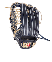 ウイルソン（Wilson）軟式用グラブ 外野手用 野球グローブ 一般 ベーシック Lab DUAL D8型 Wブラック 左投用 WBW102376