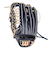 ウイルソン（Wilson）軟式用グラブ 外野手用 野球グローブ 一般 ベーシック Lab DUAL D8型 Wブラック 左投用 WBW102376