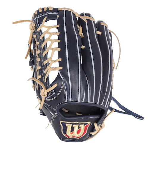 ウイルソン（Wilson）軟式用グラブ 外野手用 野球グローブ 一般 ベーシック Lab DUAL D8型 Wブラック 左投用 WBW102376