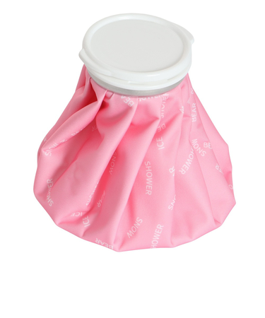 スプレー付き 氷のう ひんやり氷シャワープレミアム アーチロゴピンク 33465