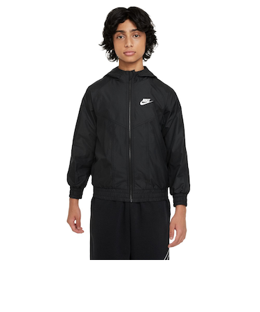 ナイキ(NIKE)ジュニア スポーツウェア ウィンドランナー フーデッド レペル ジャケット FZ5516-010