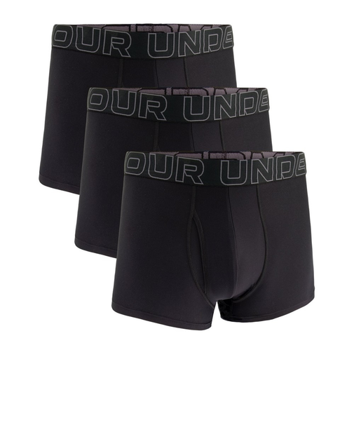 アンダーアーマー（UNDER ARMOUR）股下普通 パフォーマンステック 3インチ アンダーウェア 3枚組 S～4L 黒 1387418 001