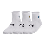 アンダーアーマー（UNDER ARMOUR）エッセンシャル ノベルティ クオーター ソックス 3足組 1384025 102 白