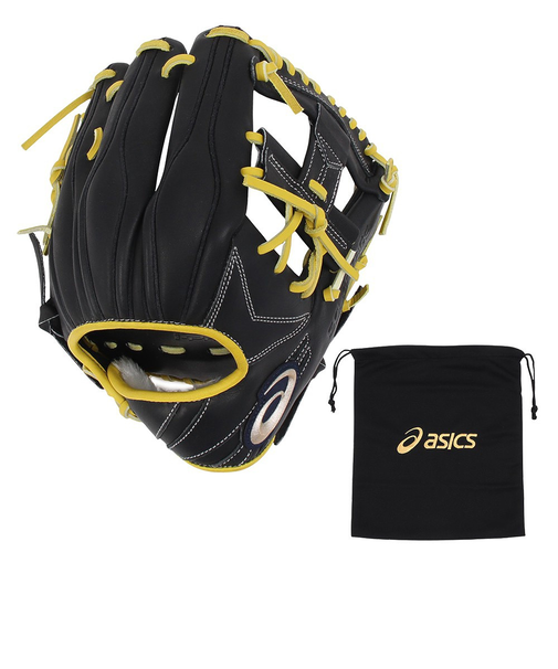 アシックス（ASICS）軟式用グラブ 内野手 野球グローブ 一般 GOLDSTAGE I-PRO ゴールドステージ 3121B284.008