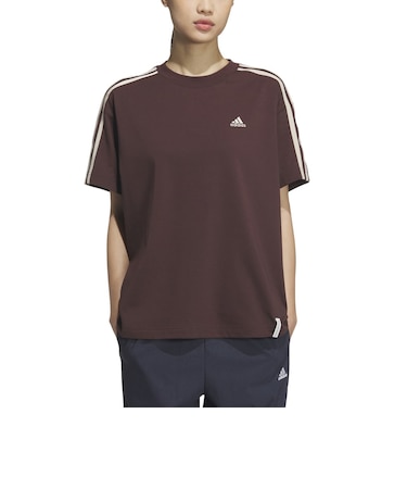 アディダス（adidas）エッセンシャルズ プラス スリーストライプス 半袖Tシャツ KVF79-JG3853