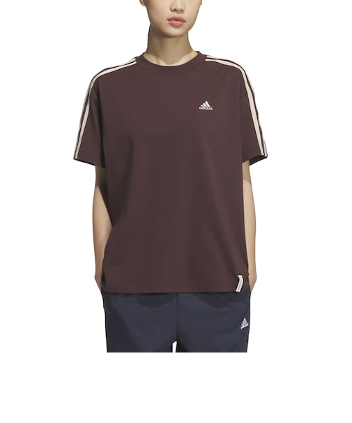 アディダス（adidas）エッセンシャルズ プラス スリーストライプス 半袖Tシャツ KVF79-JG3853