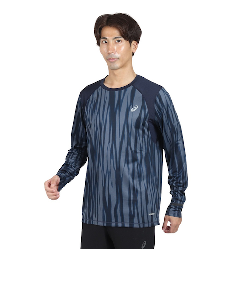 アシックス（ASICS）ROADランニンググラフィック長袖シャツ 2011D099.400