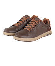 スケッチャーズ（SKECHERS）カジュアルシューズ キャベル スパークマン ブラウン 210944-CHOC スニーカー クッション性 防水性 ビジネスカジ…