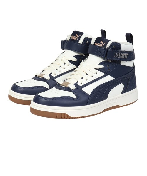プーマ（PUMA）スニーカー リバウンド ジョイ ハイ ワイド ネイビー