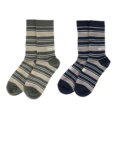 ニューバランス（new balance）2足組 ライン ロングソックス LAS45751AS2