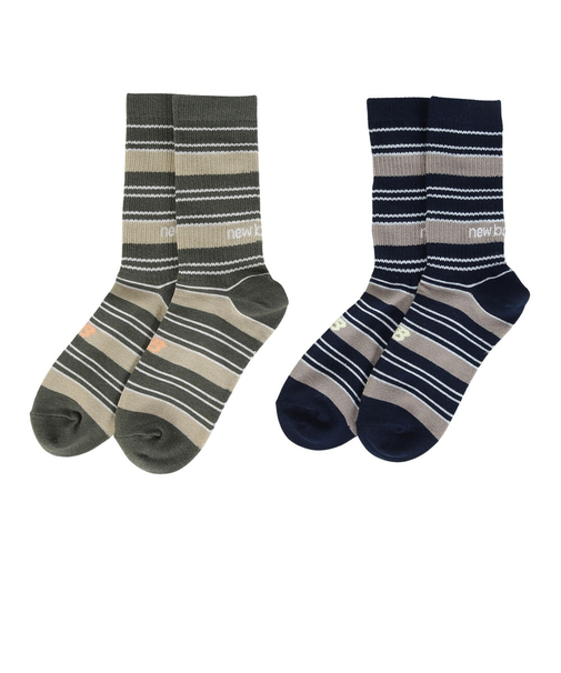 ニューバランス（new balance）2足組 ライン ロングソックス LAS45751AS2