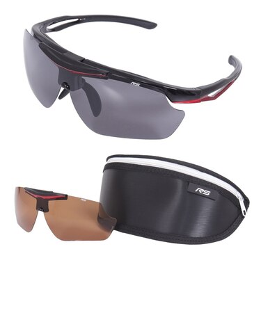 サングラス RS-S114 C-3 跳ね上げ式 UV 交換レンズ付き 偏光