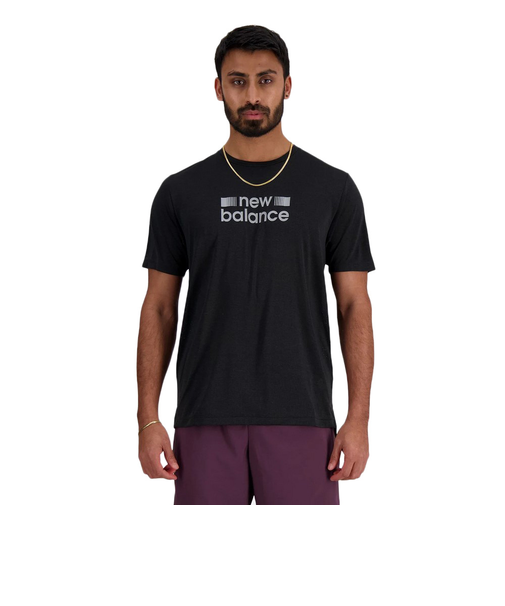 ニューバランス(new balance)Athletics グラフィック ショートスリーブTシャツ MT43256BK