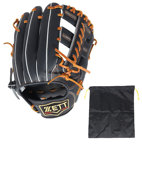 ゼット（ZETT）軟式用グラブ 内野手 野球グローブ 一般 プロステイタス