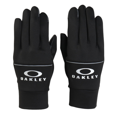 オークリー（OAKLEY）手袋 ESSENTIAL ウォームグローブ FOS901847-02E 黒 S-Lサイズ 保温 タッチスクリーン対応